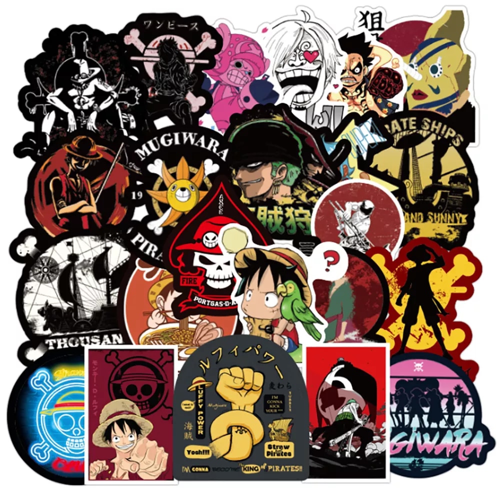 Stickers Anime One Piece, One Piece Stickers Laptop