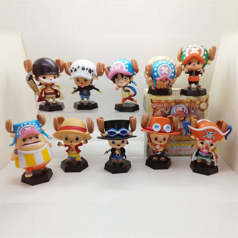 Funko POP One-piece MONKEY.D.luffy,Portgas.D.ACE,TRAFALGAR.LAW,Tony Chopper  Collection Action Figure toys for Decoration Gift