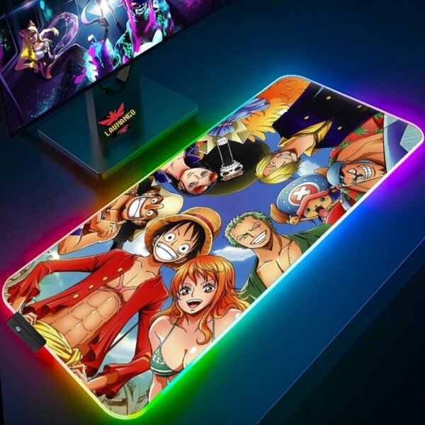 Anime ONE PIECE RGB Mouse Pad 3D
