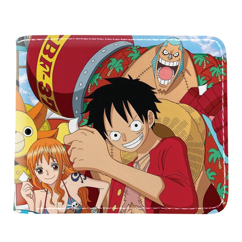 One Piece Luffy Men Wallet Anime Bifold with coins zipper – Brian and Mary  Accessories