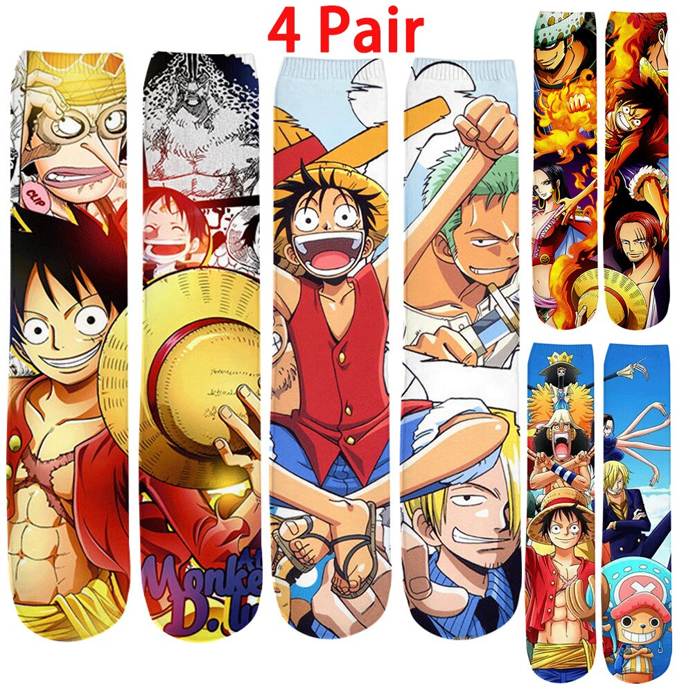Luffy Gear 5 Socks One Piece Custom Anime Socks - AnimeBape