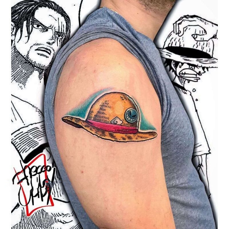 One Piece Luffy Say Hi Anime Temporary Tattoo | Free Shipping