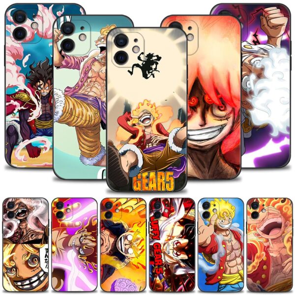 One Piece iPhone Cases Sun God Luffy Gear 5 Laugh | One Piece