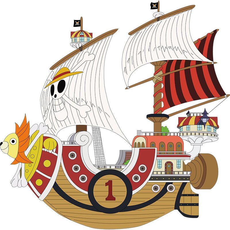 One Piece Pirate Ship Car Window Sticker