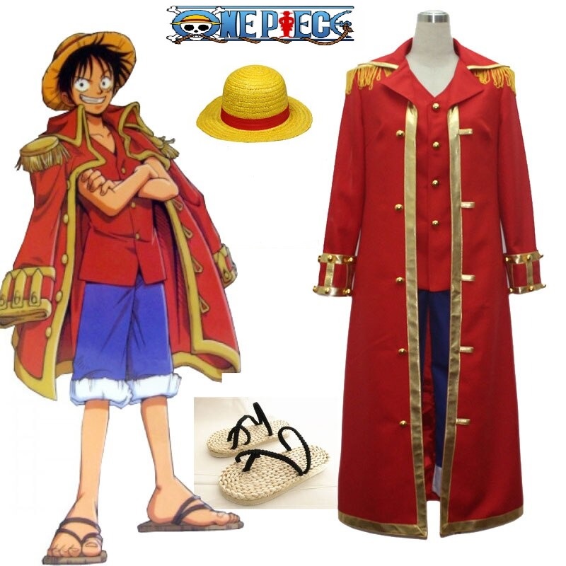 One Piece Red Monkey D Luffy Cosplay Costume Set - Official One Piece Merch  Collection 2023 - One Piece Universe Store