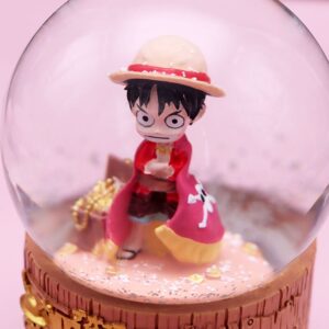 New Anime Periphery One Piece Luffy Cask Cup Glass Cup with Lid
