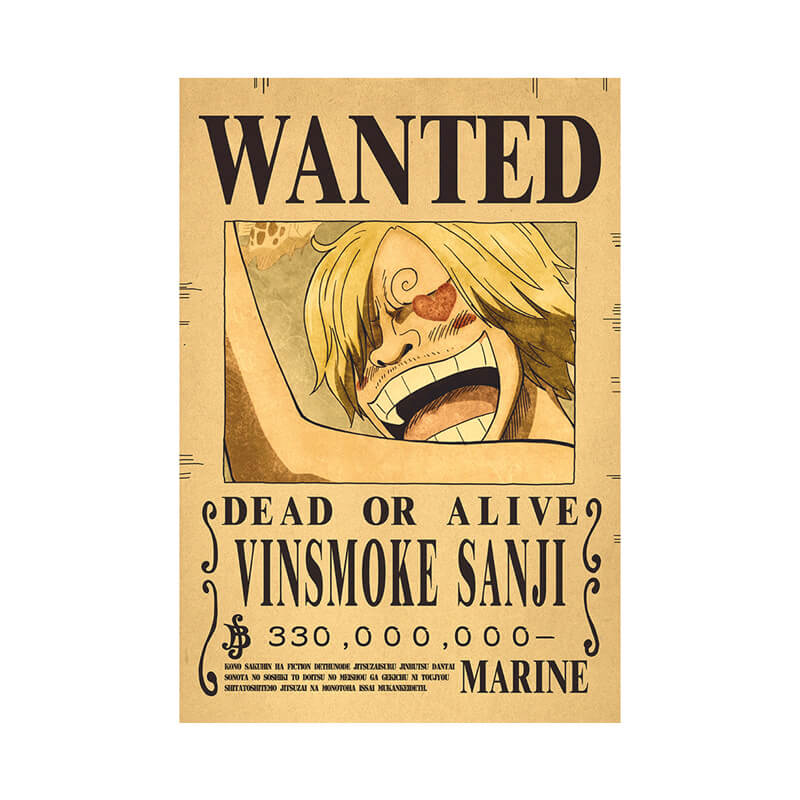 ONE PIECE Poster Wanted Sanji New 2 (52 x 35 cm)